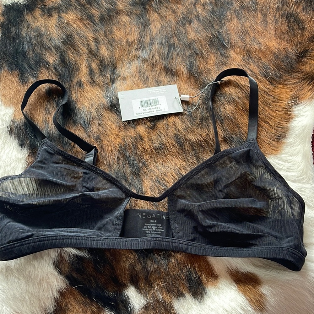 Negative underwear sieve cutout bra size 2